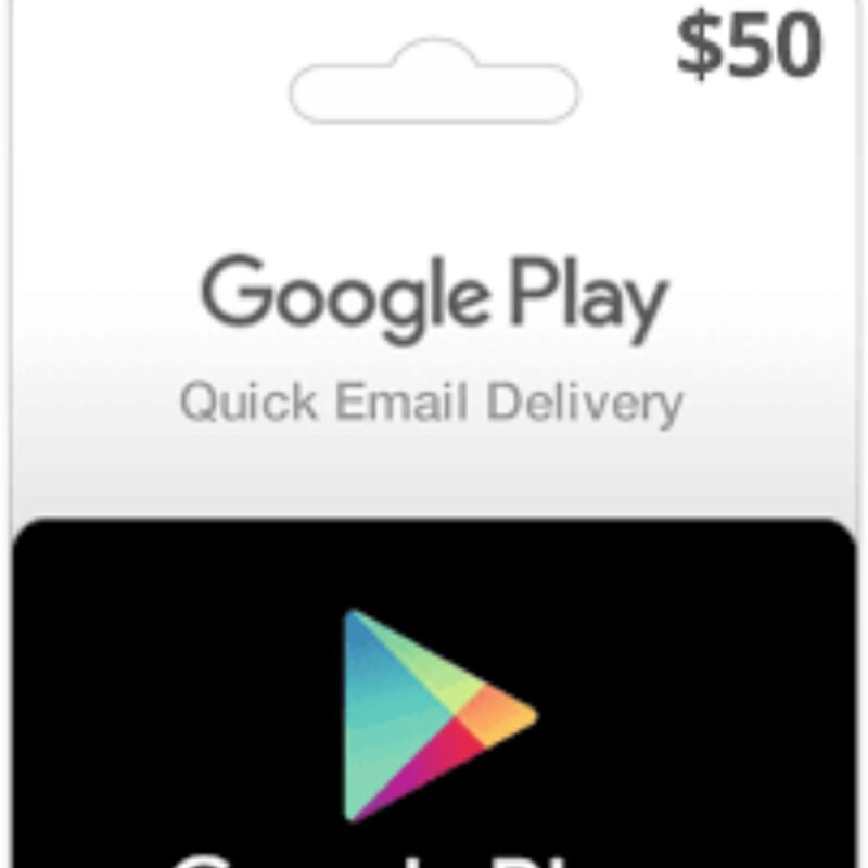 Google Play 50 Gift Card US Region Email Delivery