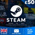 Steam £50 Gift Card – UK Region – Email Delivery